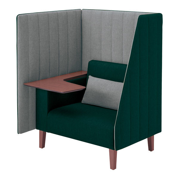 組立設置込】コクヨ インターバル ブースソファ 幅1000mm ブラウン