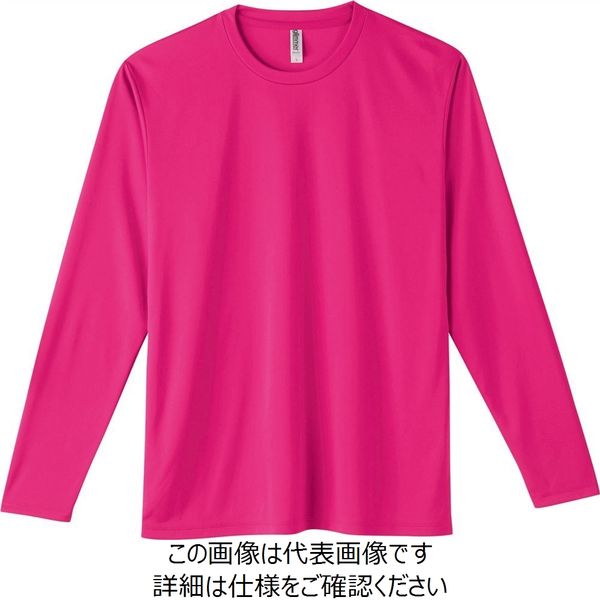 トムス 3.5オンスドライ長袖Tシャツ ホットピンク L 00352-AIL-146-L 1