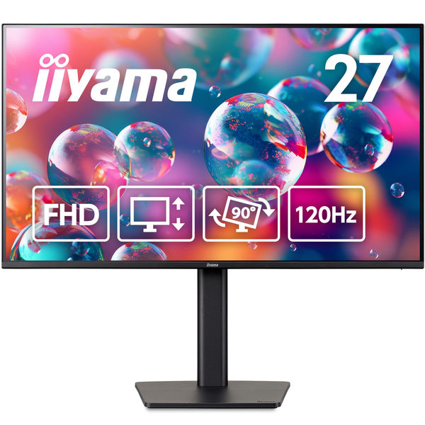 保守5年対応】iiyama 27インチ液晶モニター 昇降機能/画面回転機能 USB