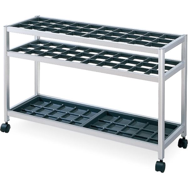 組立設置込】コクヨ 傘立て アルミフレーム 30本用 中棚付 キャスター