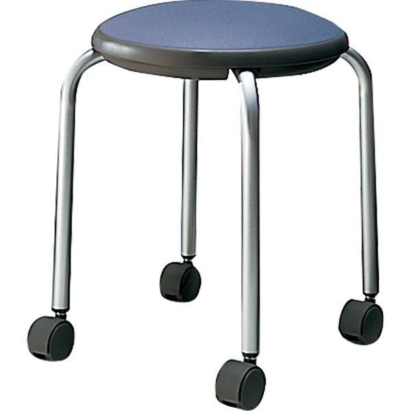 組立設置込】コクヨ CK-745 会議イス スツール 塗装脚 キャスター付