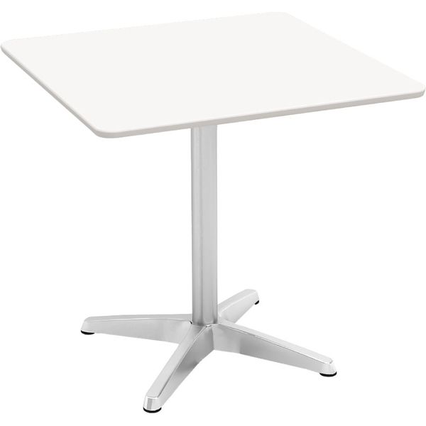 軒先渡し】Y2K AKIRA カフェテーブル アルミX脚 角天板 幅750×奥行750