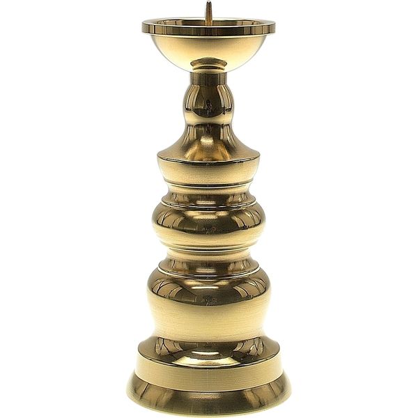 角利産業 仏具 燭台 東型ダルマ No.88 4.5寸 磨きタイプ 48400019 1個