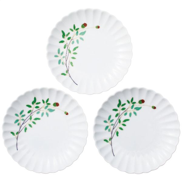 香蘭社 われもこう 三つ組銘々皿 40220-3FET4 1個（直送品） - アスクル