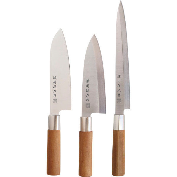 佐竹産業 濃州孫六作 和包丁3本セット 23-8965-971 1箱（直送品