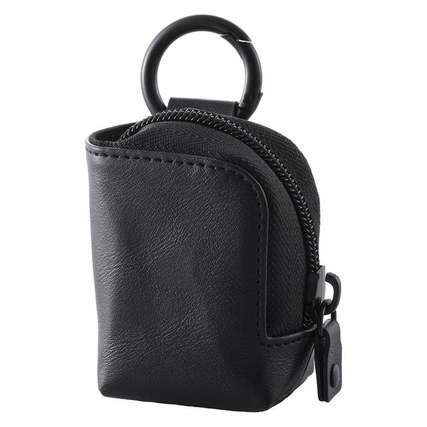 イヤホンケース ワイヤレスイヤホン ソフトレザー L字ファスナー S