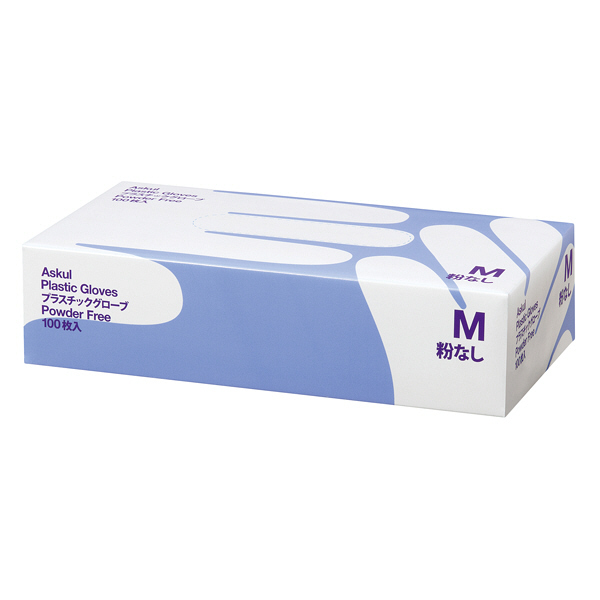 復活特別価格】アスクル プラスチックグローブ PF クリア M AK2121M 1