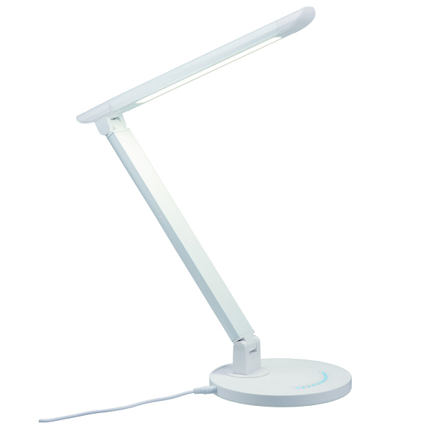 調光機能付7W白色LEDスタンドライトWH 白 SDLE07N12WH ヤザワ