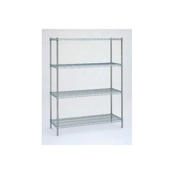 軒先渡し】エレクター スーパーシリーズ ワイヤーシェルフ4段 幅910