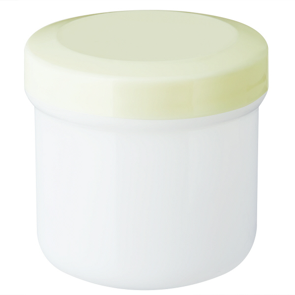 金鵄製作所 軟膏壺（軟膏ツボ）定量型軟膏容器 100mL クリーム色（うす