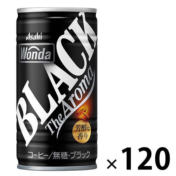 缶コーヒー】アサヒ飲料 WONDA（ワンダ） ブラック ザ アロマ 185g 1
