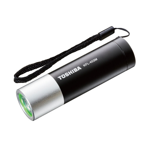 東芝 ミニカラーLEDライト ブラック 85ルーメン 防滴仕様 KFL-403M(K