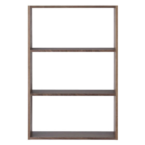 無印良品 スタッキングシェルフ ワイド 3段 ウォールナット材 幅81.5