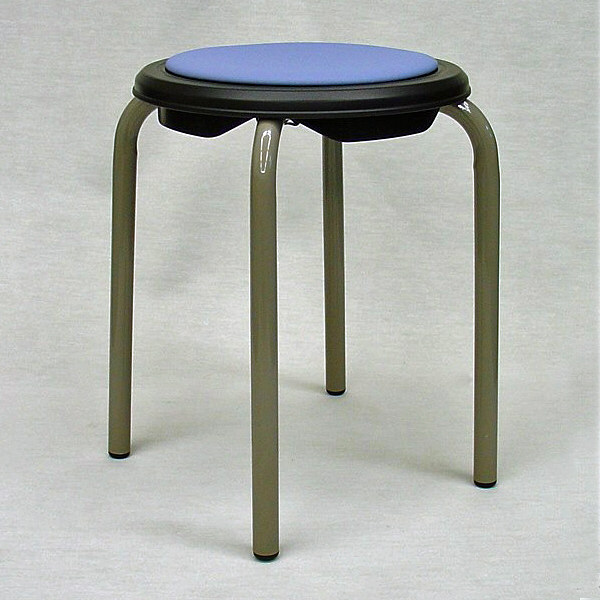 軒先渡し】サンケイ スツール ブルー M-28 1箱（6脚入） （直送品