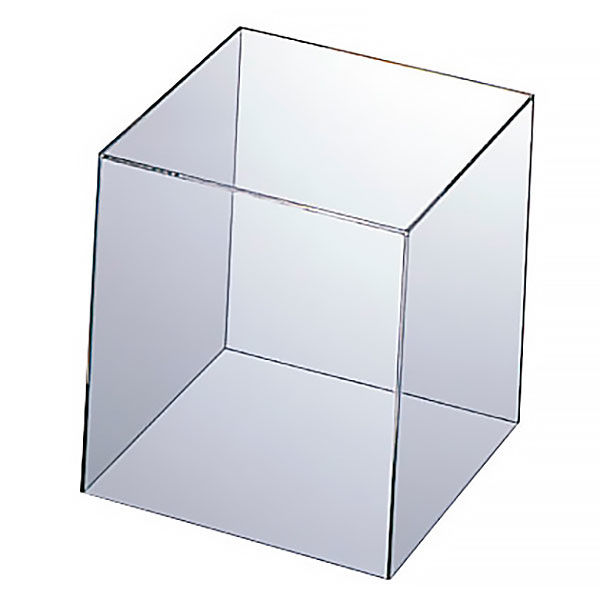 アスクル アクリル製 キューブ型ディスプレイ15cm角 1個 オリジナル