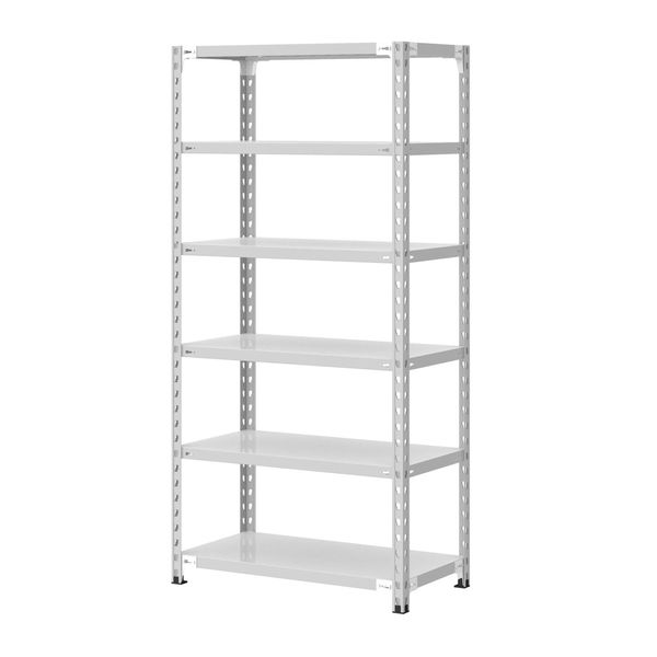 プラス KR軽量ラック （天地6段） 幅887×奥行462×高さ1800mm ライト