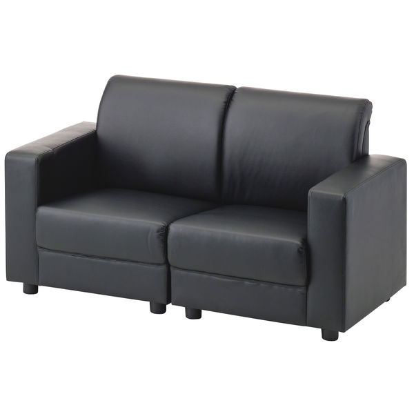 アスプルンド ビンデンソファ2（分割式） 2人掛 ブラック 1脚（2梱包