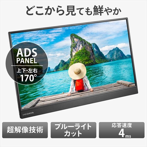 アイ・オー・データ機器 15.6インチ モバイルモニター LCD-CF161XDB-M