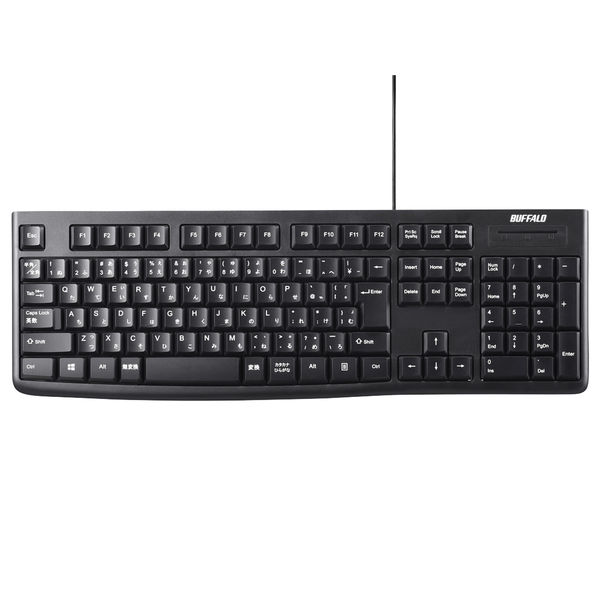 バッファロー USB接続 有線スタンダード キーボード ブラック