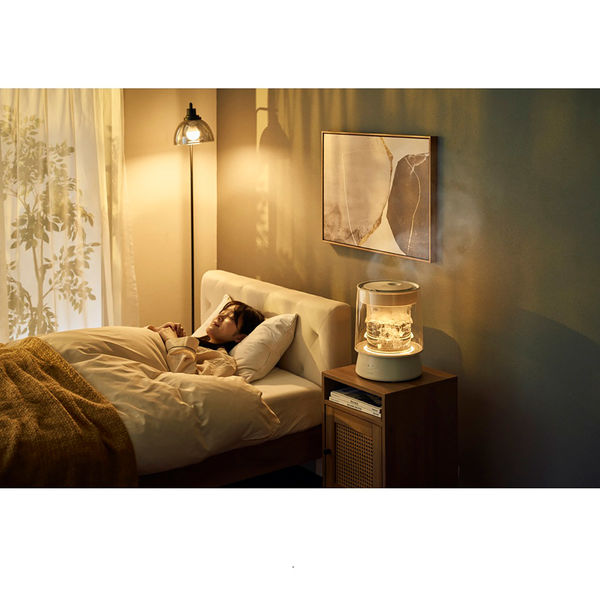 QUADS ガラススチーム加湿器 GLASS(グラス) アイボリー QS549IV 1台