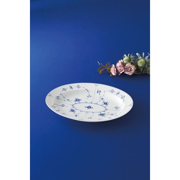 ロイヤルコペンハーゲン ブルーフルーテッド プレイン オーバル