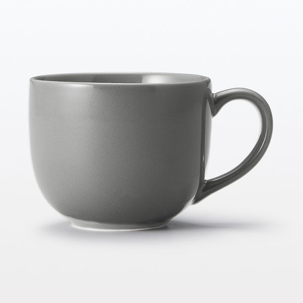 無印良品 日常の器 コーヒーカップ グレー 約250mL 良品計画 - アスクル