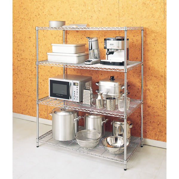 アイリスオーヤマ メタルラック(レギュラー) ポール直径25mm 幅1200