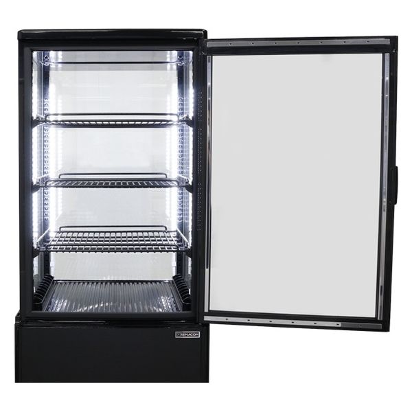 軒先渡し】レマコム 4面ガラス冷蔵ショーケース 84リットルタイプ R4G