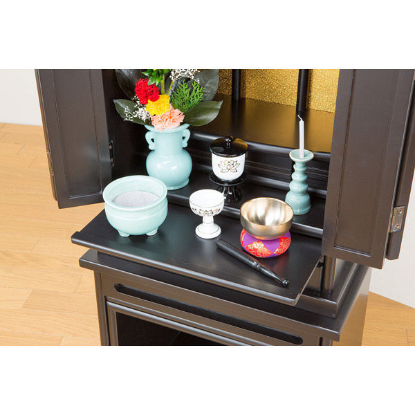 ファミリー・ライフ 上置仏壇黒檀調 0338610（直送品） - アスクル