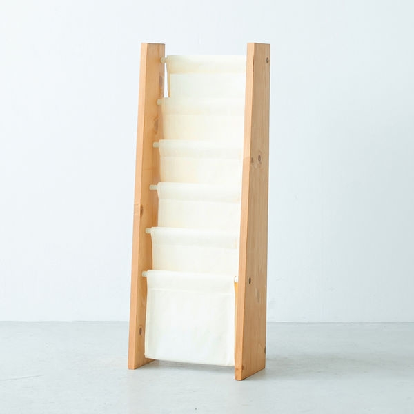 永井興産 キャンバスマガジンラックS BR NK-811 1台 - アスクル