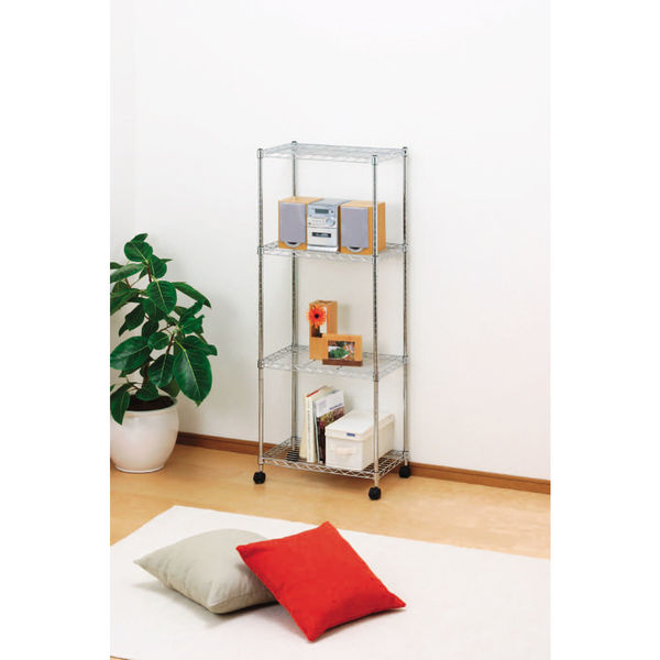 アイリスオーヤマ メタルラック (R) ミニ 4段 幅55×奥行35cm スチール