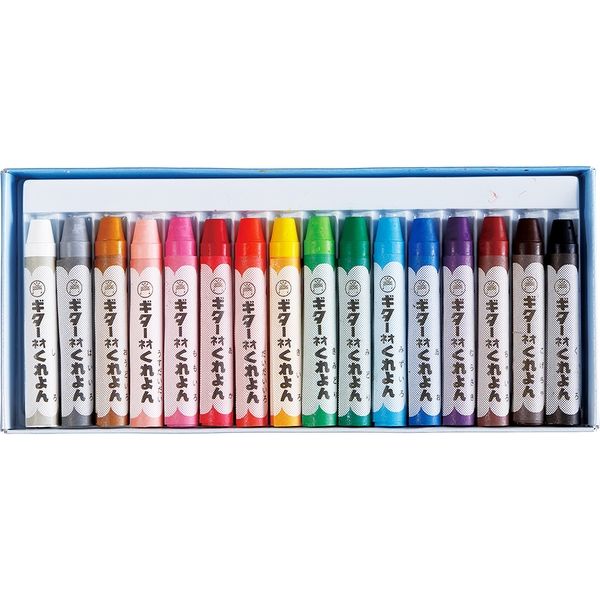 寺西化学工業 ギター ネオくれよん 16色(ゴム掛け) CRNR-16 1セット（2