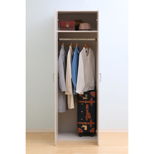 アイリスオーヤマ ワードローブ 幅592×奥行549×高さ1802mm オフ