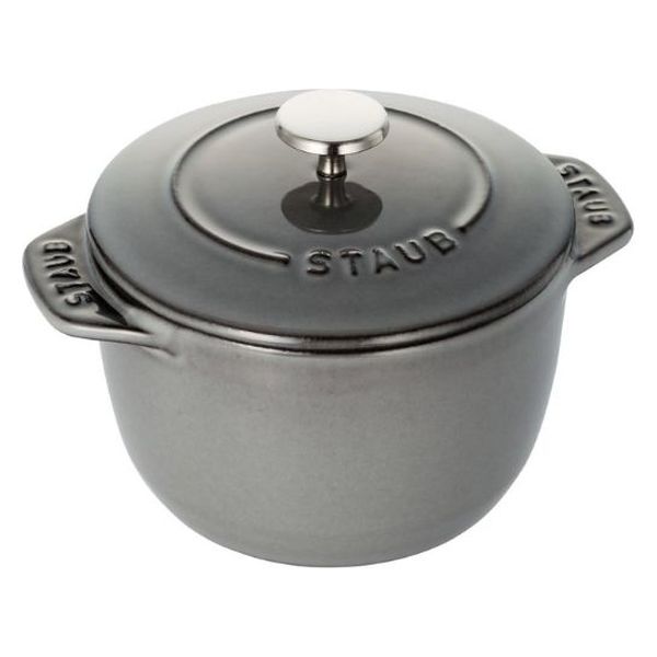 ストウブ Staub ラ ココット de GOHAN S グレー 12cm ご飯鍋 炊飯 1合