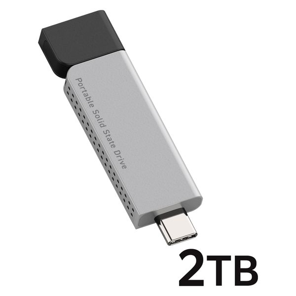 SSD 外付け 2TB USB3.2(Gen2) 読込最大1000MB/秒 高速 LMD-ELSPH200UC
