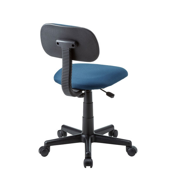 サンワサプライ スタンダードチェアー オフィスチェア 肘無し ブルー