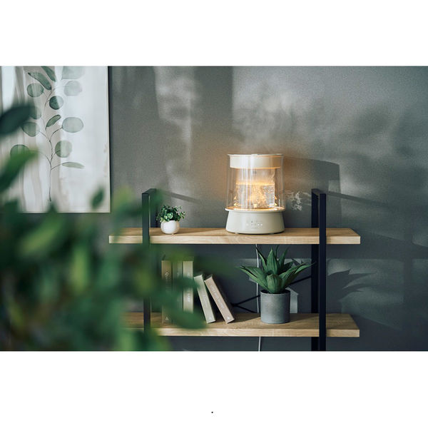 QUADS ガラススチーム加湿器 GLASS(グラス) アイボリー QS549IV 1台