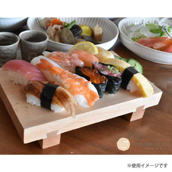 藤芸 SUSHIGETA 寿司下駄 ビーチ 小 1セット(4個)（直送品） - アスクル