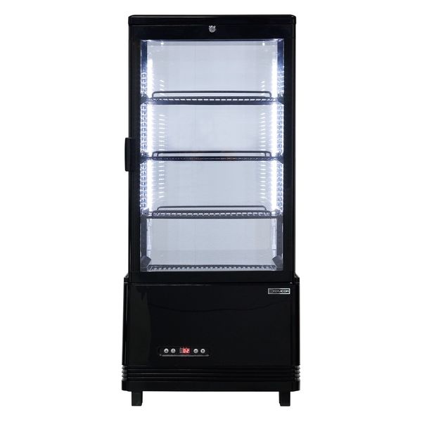 軒先渡し】レマコム 4面ガラス冷蔵ショーケース 84リットルタイプ R4G