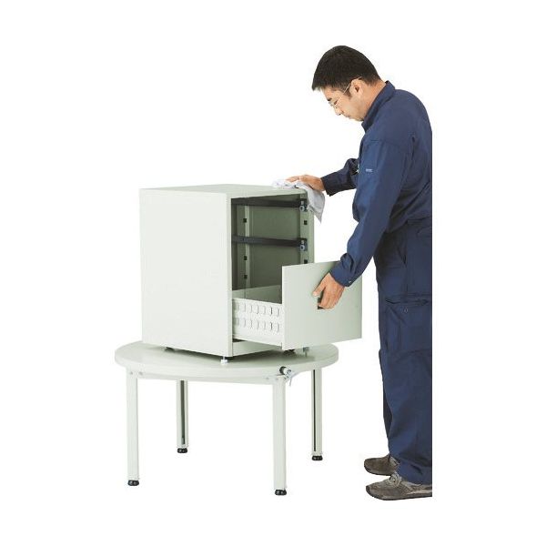 トラスコ中山 TRUSCO LC型大型回転台 Φ860XH76 スチール天板 LC-90-80F