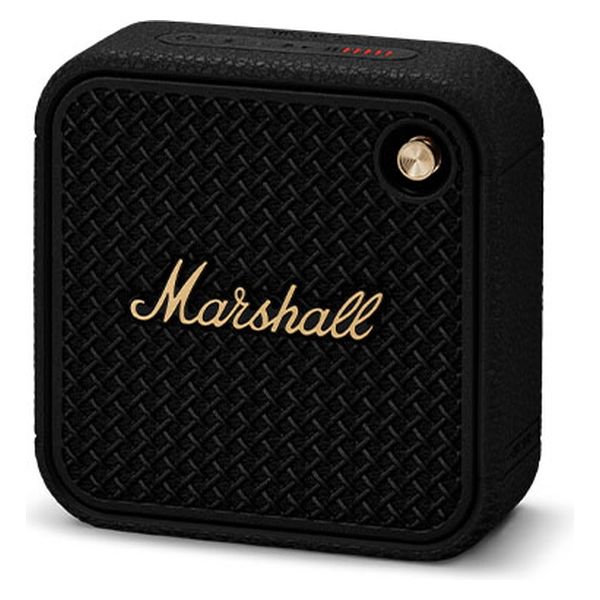 Marshall ワイヤレスポータブル防水スピーカー/ブラック&ブラス