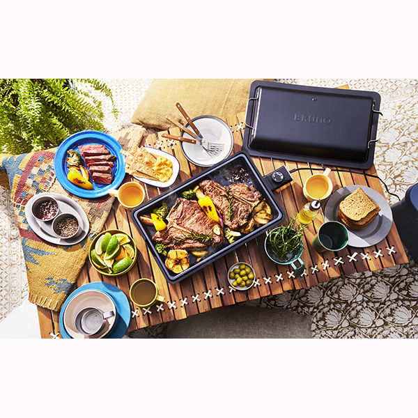 BRUNO フラットホットプレート(ブラック) BOE130-BK 1個 - アスクル