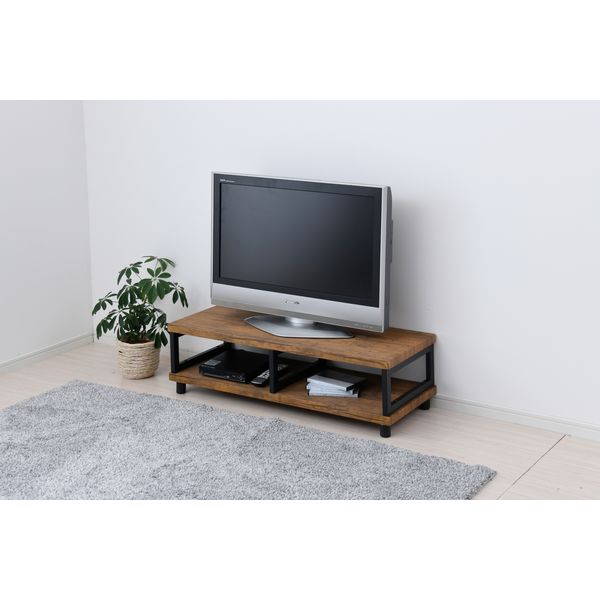 山善 YAMAZEN アイアンTVラック 幅1000×奥行390×高さ295mm