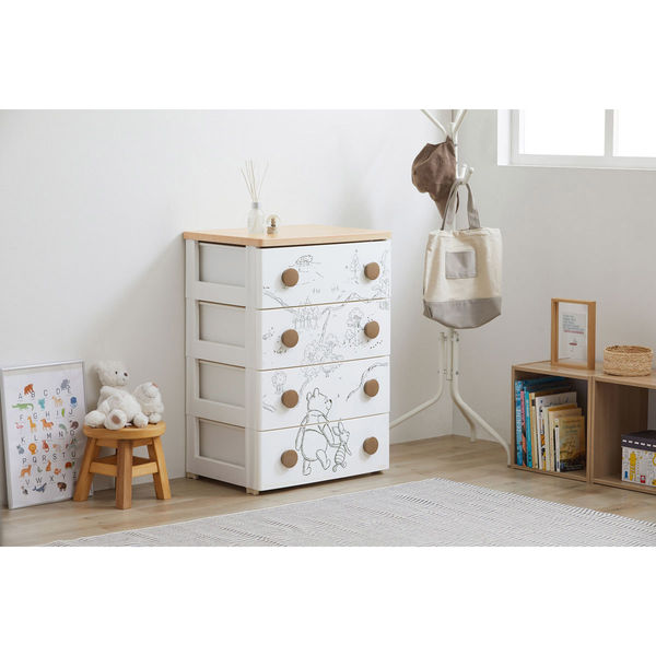 アイリスオーヤマ株式会社 キャラクターチェスト プー キッズ収納 NHG