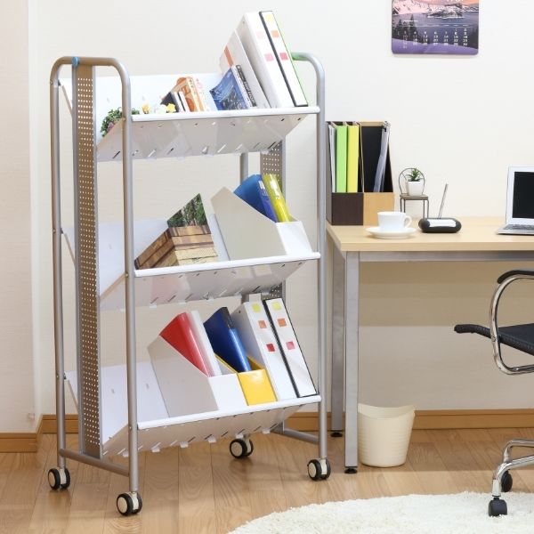 林製作所 ファイルワゴン 3段 重量タイプ （直送品） - アスクル