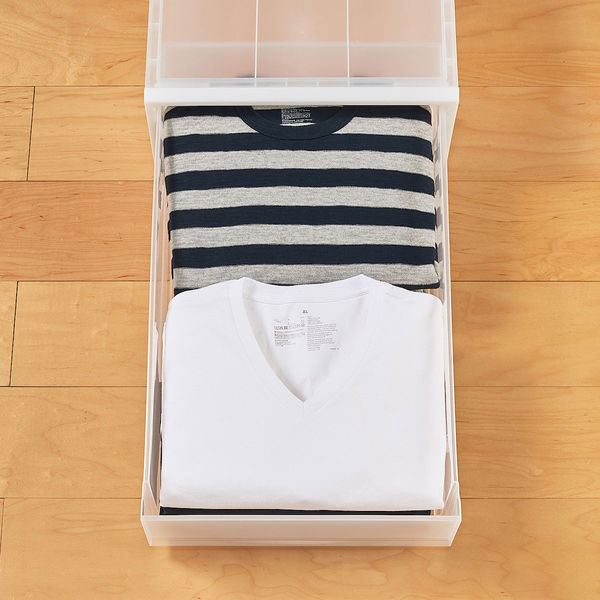 無印良品 ポリプロピレン 衣装ケース 中 約幅40×奥行65×高さ24cm