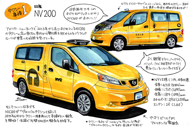 はたらくクルマ】ニューヨークと東京の最新タクシー事情／遠藤イヅル