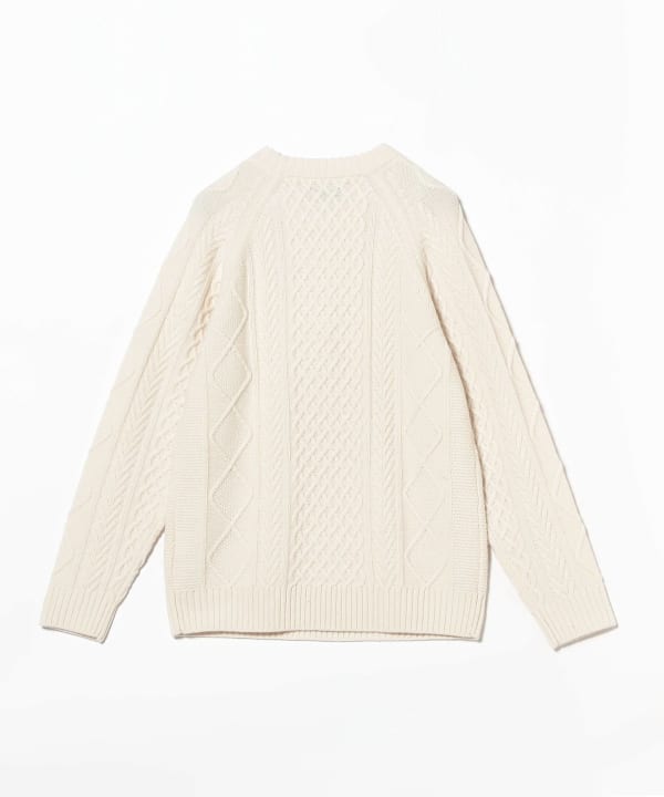 BEAMS（ビームス）5ゲージ ラムズウール ケーブル ニット（トップス