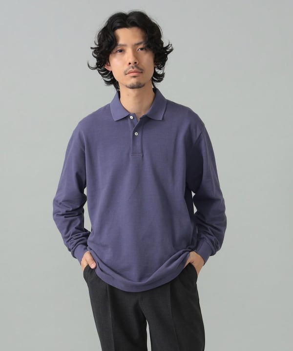 BEAMS F（ビームスF）ELACIO / カノコ ロングスリーブ ポロシャツ
