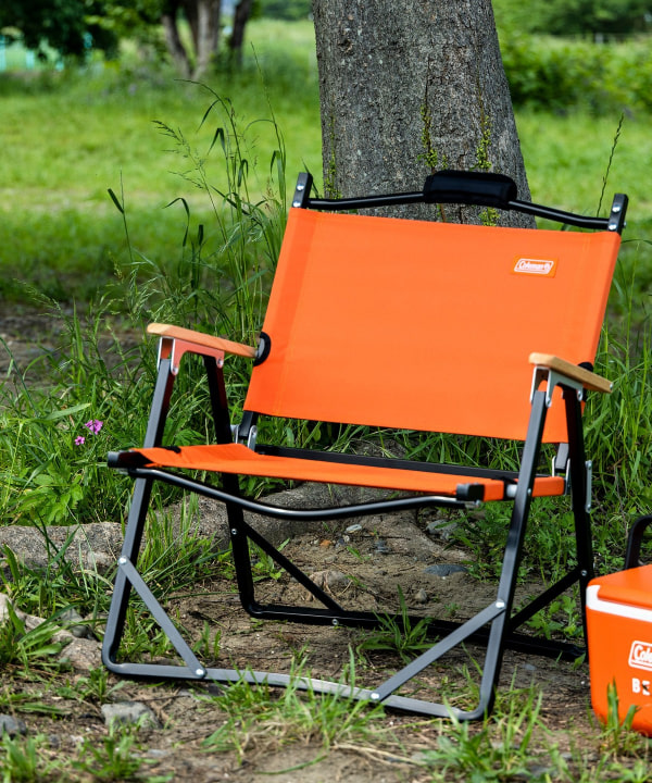 希少モデル】Coleman × BEAMS コラボチェア ペイズリー赤&黒 希少